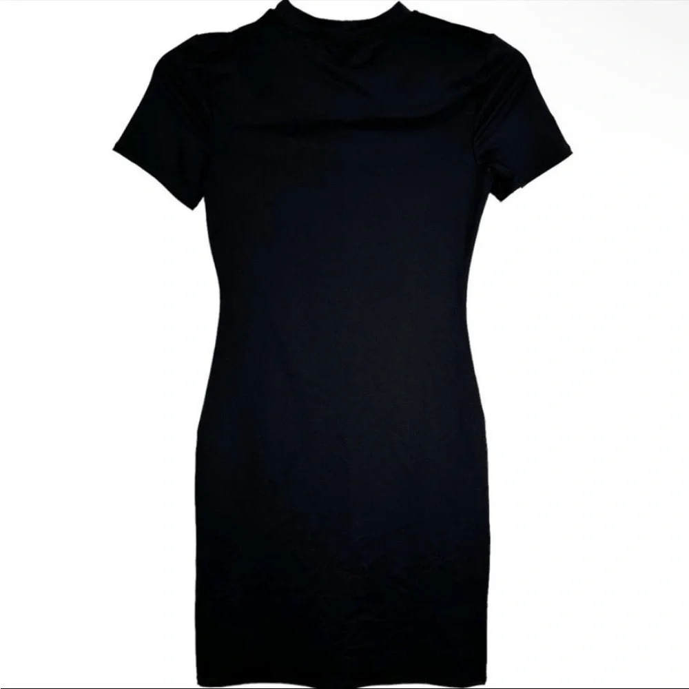 NWT SKIMS SIGNATURE SWIM T-SHIRT DRESS IN ONYX